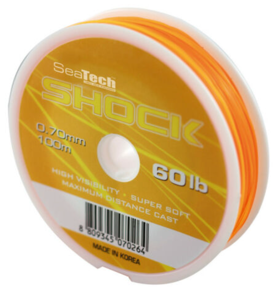 Sea Tech Shock Monofilament Line (Orange)(60lb/100m)