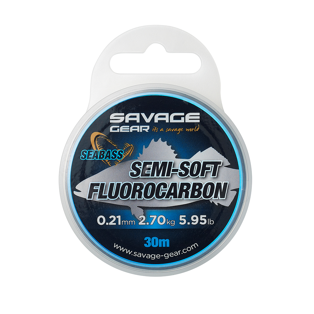 Savage Gear Semi Soft Fluorocarbon Seabass Line (0.32mm/12.46lb/30m)