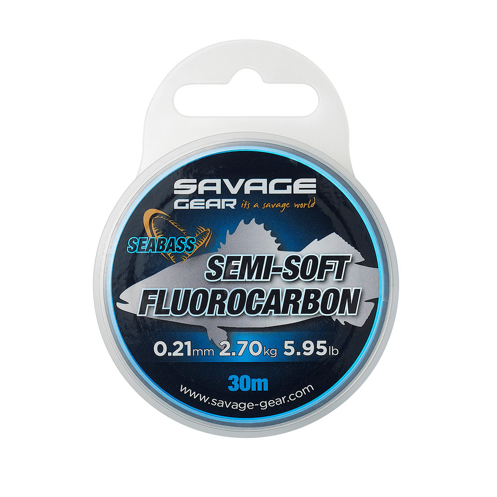 Savage Gear Semi Soft Fluorocarbon Seabass Line (0.39mm/17.72lb/30m)
