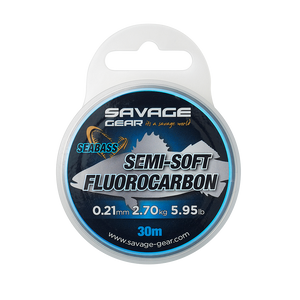 Savage Gear Semi Soft Fluorocarbon Seabass Line (0.39mm/17.72lb/30m)