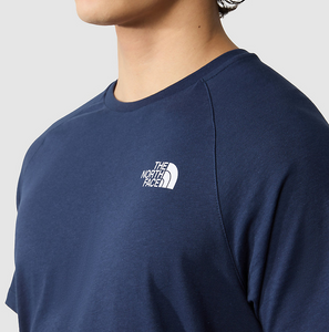 The North Face Men's Short Sleeve North Faces Tee (Summit Navy/Purple Cactus Flower)