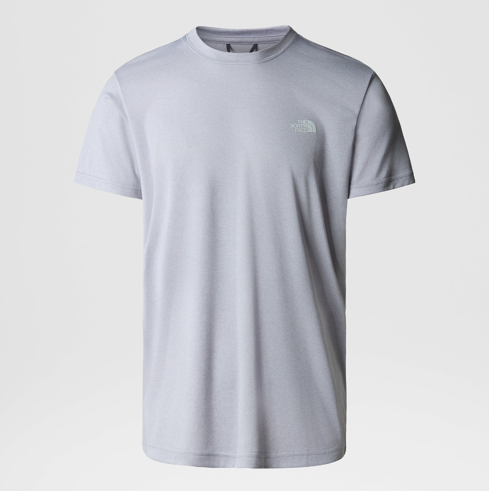 The North Face Reaxion Amp Short Sleeve Tech Tee (Light Grey Heather)
