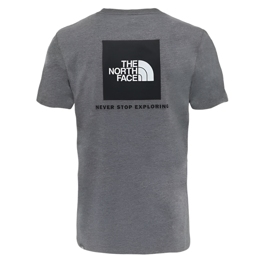 North face never stop exploring t shirt grey sales