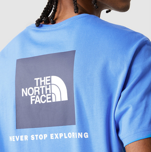 The North Face Men's Short Sleeve Red Box Tee (Super Sonic Blue)