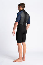 Load image into Gallery viewer, C-Skins Men&#39;s Element 3/2 Shorty Wetsuit (Black/Slate/Cyan)
