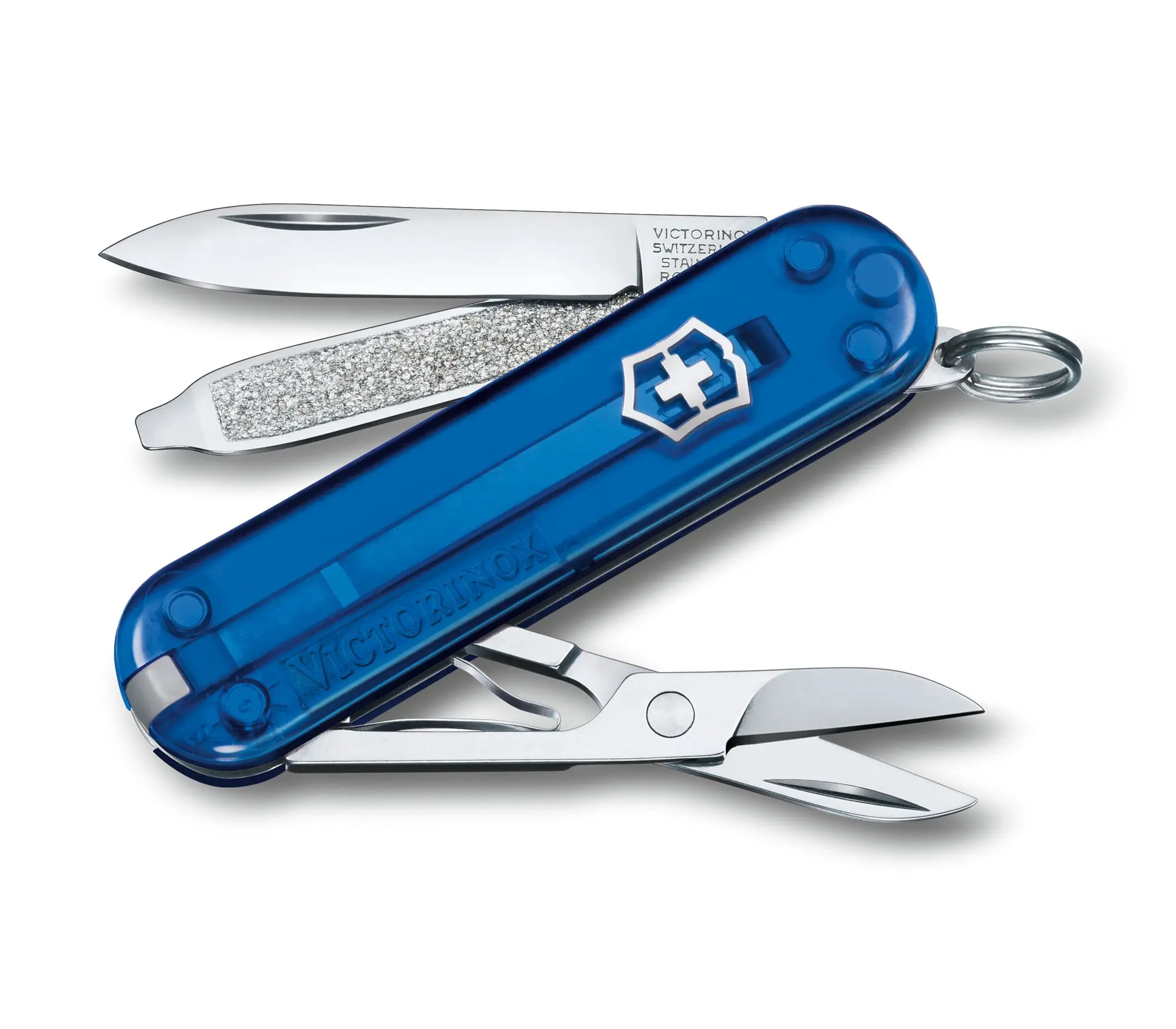 Blue swiss shop army knife