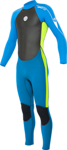 Alder Junior Impact 3/2 Full Steamer Wetsuit (Blue/Lime)