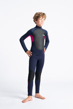 Load image into Gallery viewer, C-Skins Junior Unisex Element 3/2mm Steamer Wetsuit (Slate/Magenta)

