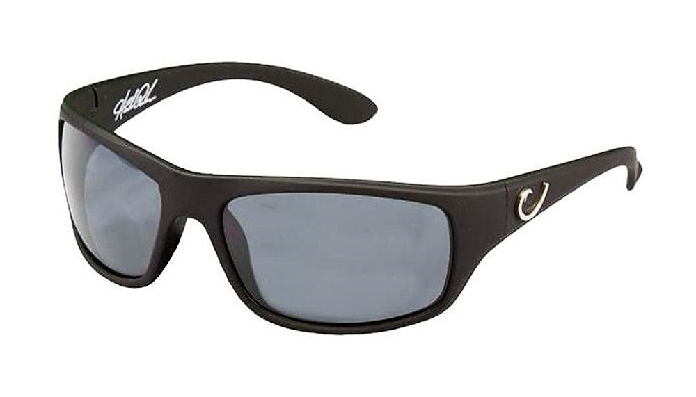 Mustad HP-2 Sunglasses (Black Lens/Smoke Grey Frame)
