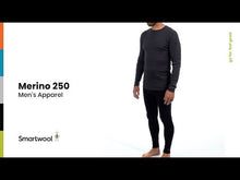 Load and play video in Gallery viewer, Smartwool Men&#39;s Classic Thermal Merino Crew Neck Base Layer Top (Charcoal Heather)
