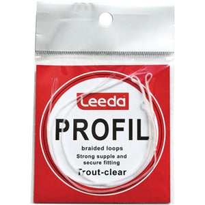 Leeda Profil Braided Trout Loops (Clear)(3 Pack)