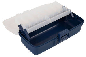 Jarvis Walker 1 Tray Tackle Box (Clear/Blue)(31 x 10.8 x 15cm)