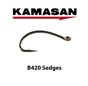 Kamasan B420 Sedges Loop Bend Fly Hooks (25 Pack)