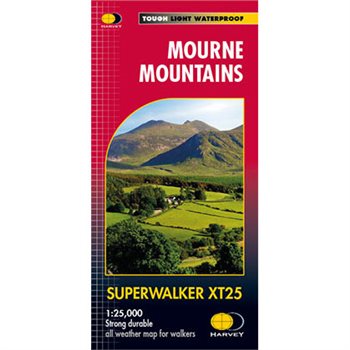 Harvey Mourne Mountains Superwalker XT25 Map (1:25,000)