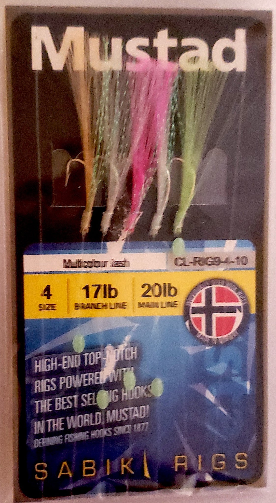 Mustad Sabiki Hook Rig (Multi Flash)(Size 4) – Landers Outdoor