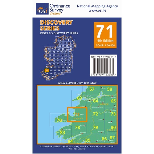 OSI Discovery Map 71 - Laminated (Part of Kerry)(1:50,000)
