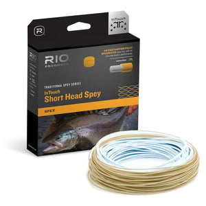 Rio InTouch Short Head Spey Fly Line (8/9 /Floating/115ft)(Blue/Orange/Straw)