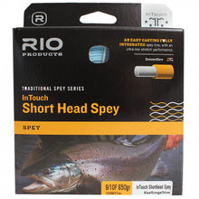 Load image into Gallery viewer, Rio InTouch Short Head Spey Fly Line (9/10 /Floating/120ft)(Blue/Orange/Straw)
