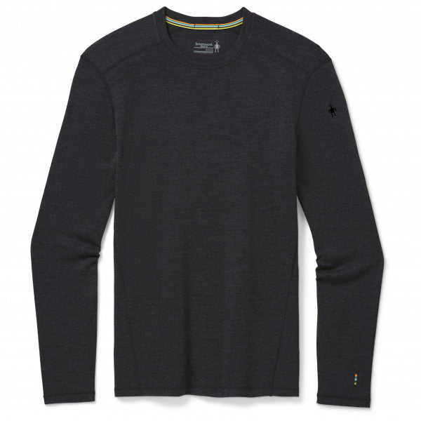 Smartwool Men's Classic Thermal Merino Crew Neck Base Layer Top (Charcoal Heather)