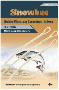 Snowbee Salmon Braided Loops Clear (3 per pack)