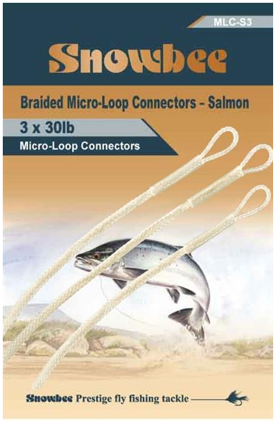 Snowbee Salmon Braided Loops Clear (3 per pack)