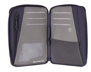 Lifeventure RFiD Mini Recycled Travel Wallet (Navy Blue)