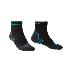 Bridgedale Unisex Waterproof Midweight Merino Blend Ankle Length Storm Socks (Black)