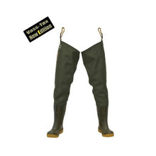 Load image into Gallery viewer, Vass Unisex Vass-Tex 700 Thigh Waders - Non Studded (Green)
