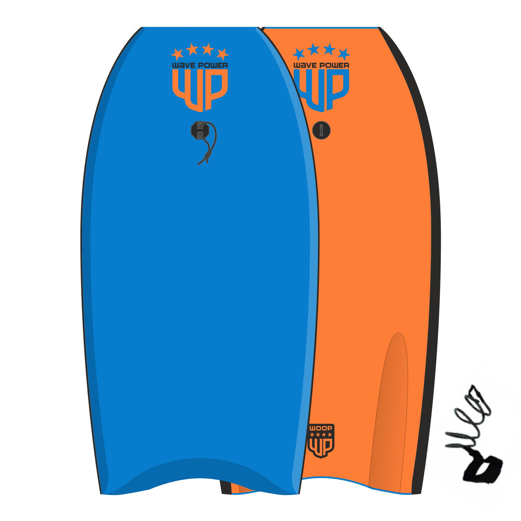 Wave Power Woop EPS Bodyboard (39in)(Blue/Tangerine)